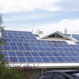 Residential solar roof