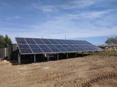 Off-grid ground mount solar